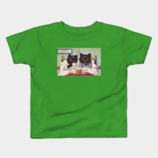 Adorable Bear Couple Enjoy Some Breakfast Tea Kids T-Shirt